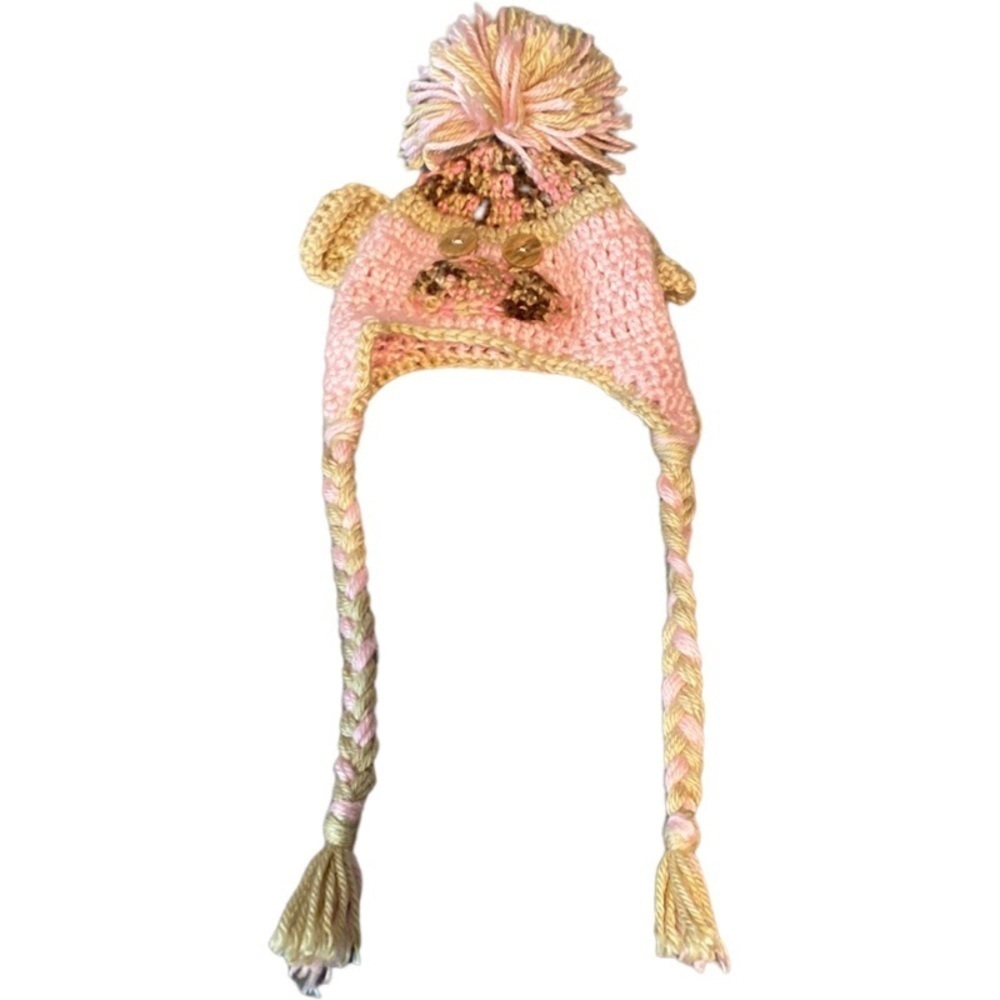 Hand made infant sock monkey hat
